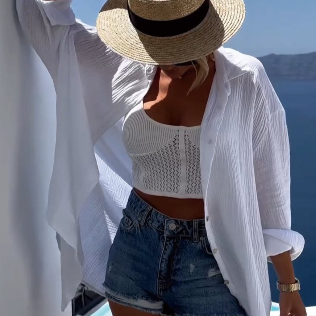 Anna - Camicia casual in cotone Horus