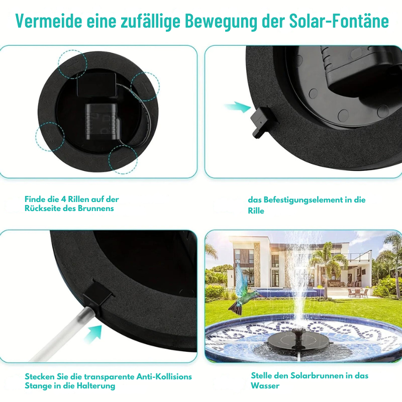 SunBath™ | Pompa per fontana a bagno solare per uccelli