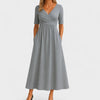 Robe Midi à Col V