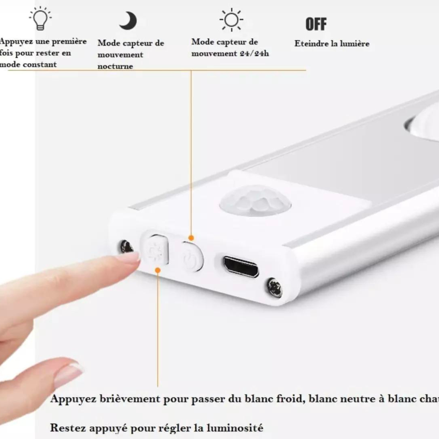 MotionLite™ | Luce LED senza fili con sensore di movimento