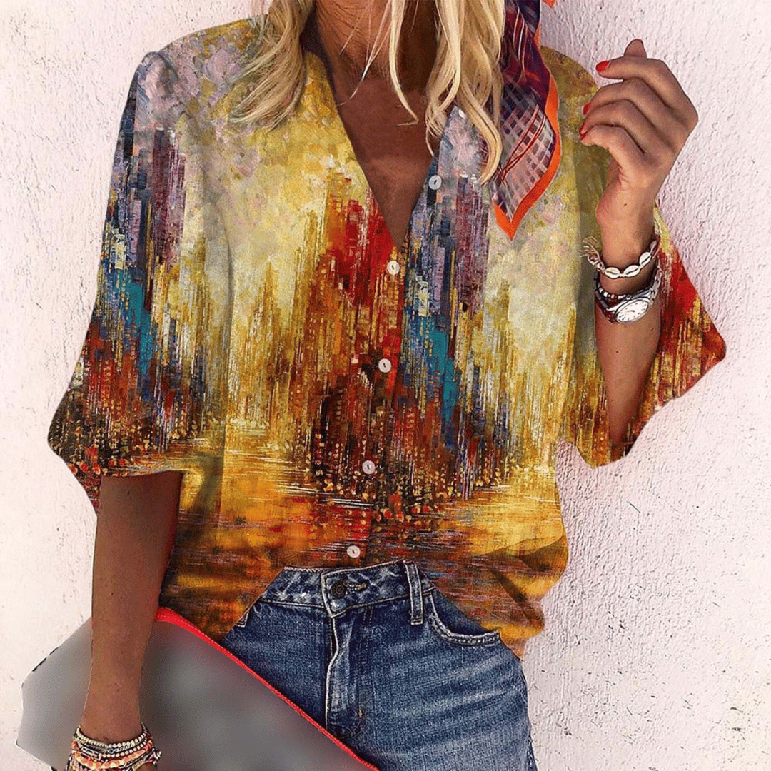 Alana™ | Camicia Stampata Elegante