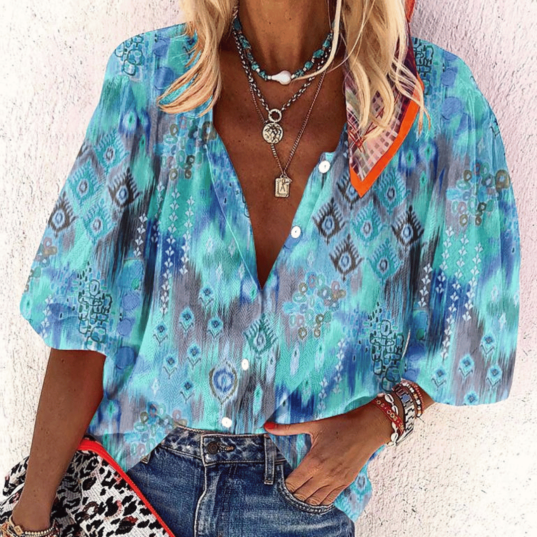 Alana™ | Camicia Stampata Elegante