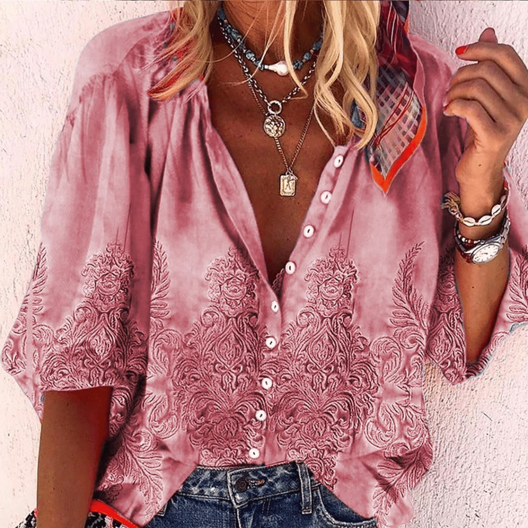 Alana™ | Camicia Stampata Elegante