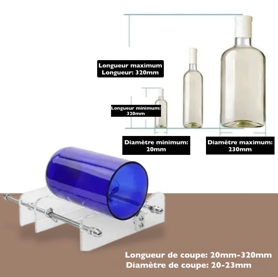 BottleArt™ - Coupe-bouteille en verre