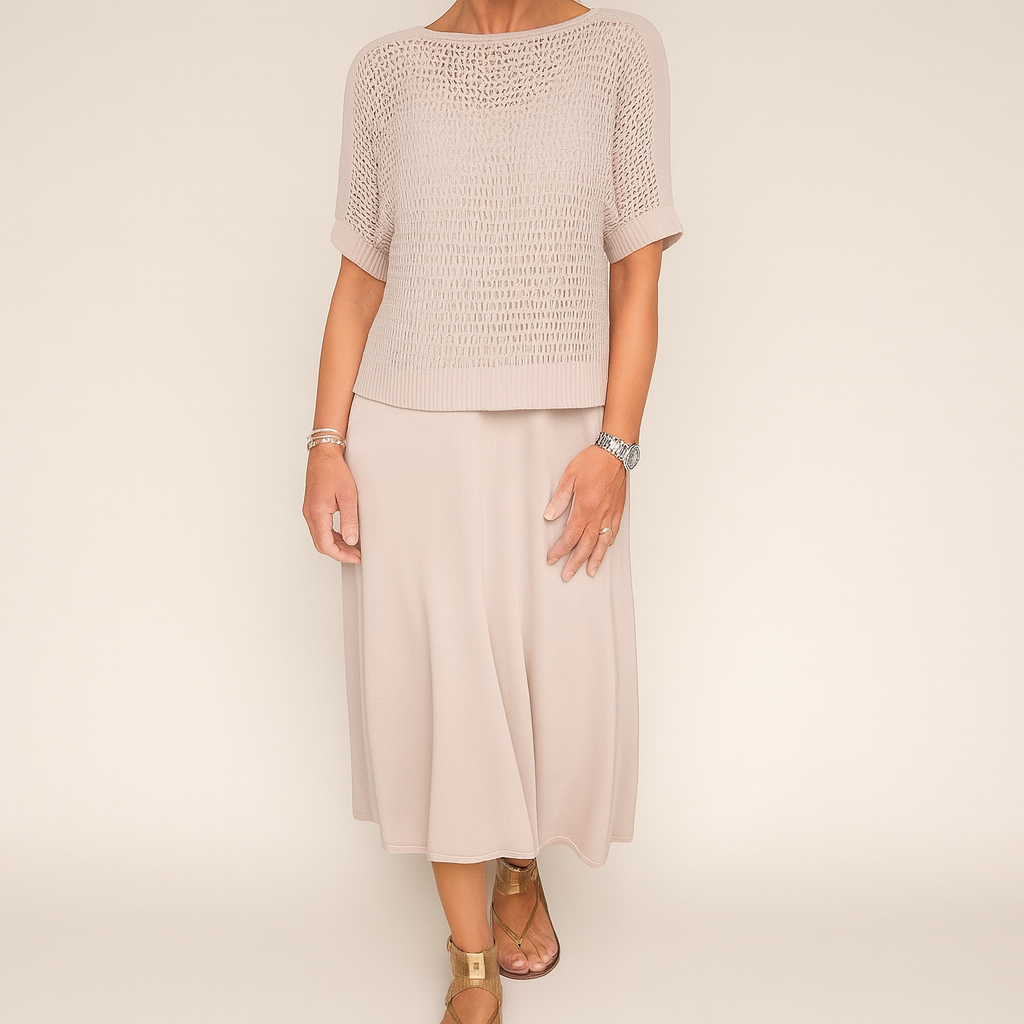 Laurie™ | Set abito e camicetta midi alla moda