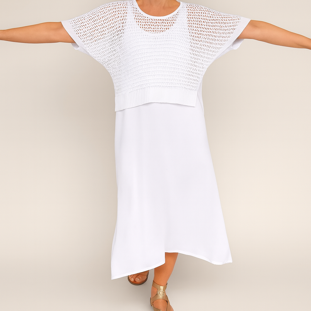 Laurie™ | Set abito e camicetta midi alla moda