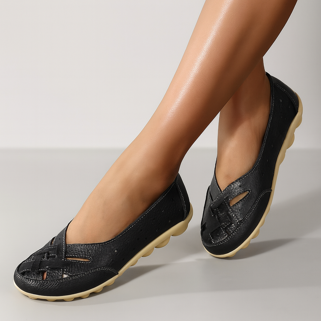  Serena - Mocassini ortopedici in pelle traspirante