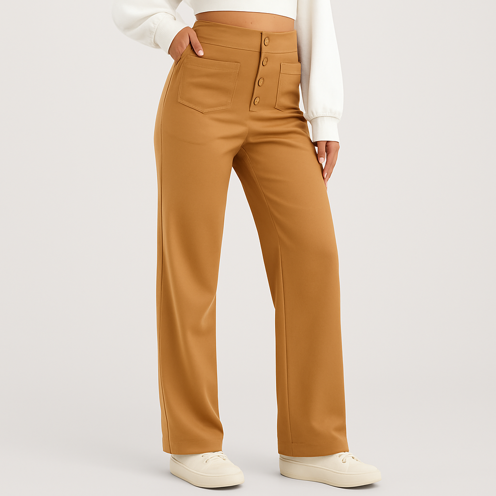 Diana™ | Pantaloni eleganti ed elastici a vita alta