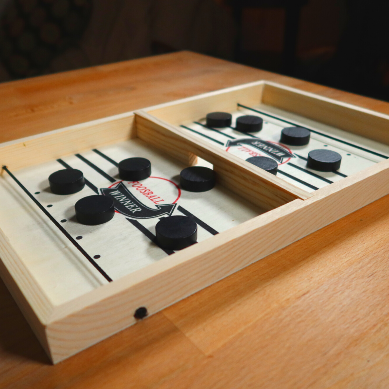 FoosBallPuck™ - Football miniature en bois