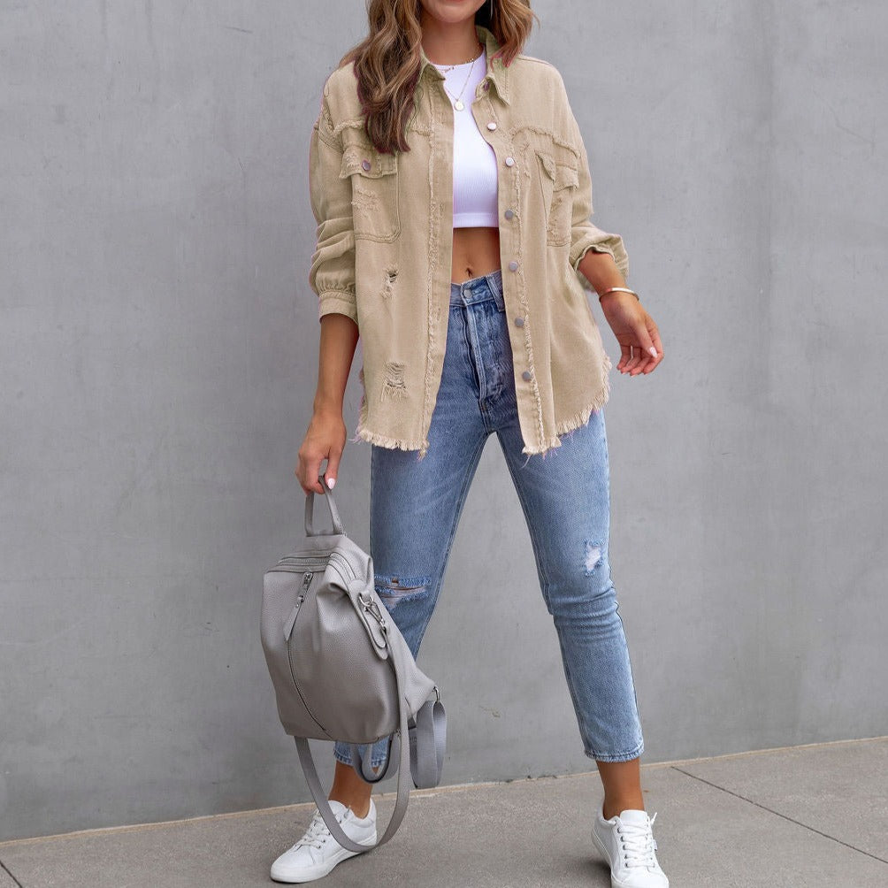 Jenny™ | Giacca Di Jeans Strappata