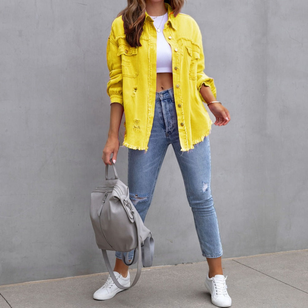 Jenny™ | Giacca Di Jeans Strappata