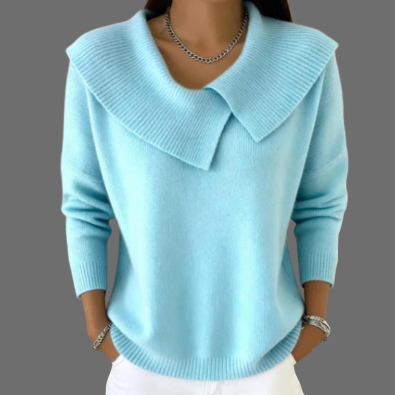 MILA | PULL TRICOTÉ COL ÉLÉGANCESOFT